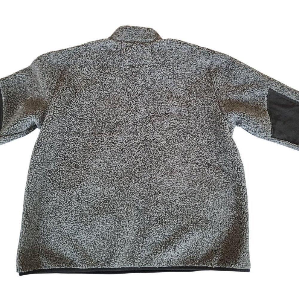 Ridgecut Toughwear Mens Sherpa Fleece Pullover 2XL Gray With Black Warm Workwear - Picture 3 of 12
